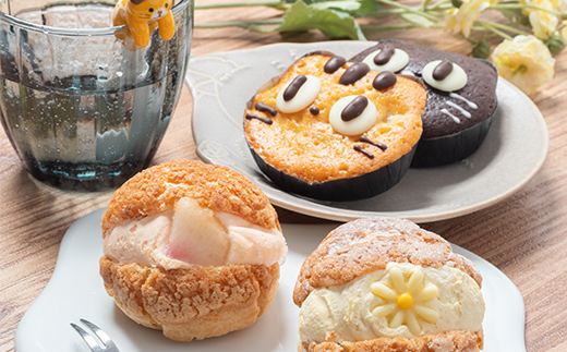 ふくしまスイーツプレミアム 猫ちゃんスイーツとシューアイスのセット 14個入り アイス デザート スイーツ おやつ お菓子 菓子 食品 F21C-115