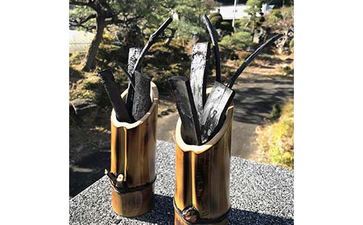 置くだけで簡単！消臭・調湿・空気清浄！ 竹炭 龍神の息吹 棒状 竹筒入り インテリア ガーデニング SDGs F21C-468