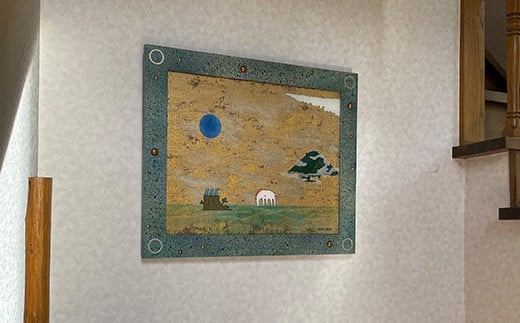 寄附者と作るオリジナルアート アクリルガラス絵制作 （木製額装込み） YOICHI-RON アート 絵画 作品  インテリア 絵 趣味 F20C-666