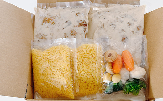 福島県 伊達市産 骨付き伊達鶏もも肉のフリカッセ サフランライス添え 銘柄鶏 ブランド鶏 モモ肉 惣菜 フランス料理 フレンチ はちみつ米 スカイパレスアソシエイツ  加工品 食品 F20C-328