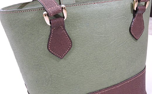 イノシシ革×天蚕トートバッグ 　 トートバッグ バッグ カバン 鞄 ファッション F20C-339