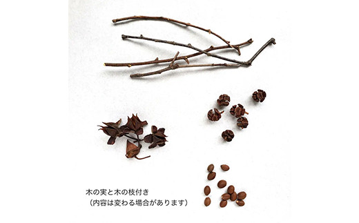 ナチュラル素材で作るオリジナル時計「森の時計」キット  時計 F20C-524