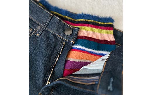 ichiri 彩りニットパンツ マルチカラー系 / ichiri knitted pants サイズフリー1枚 F21C-0075