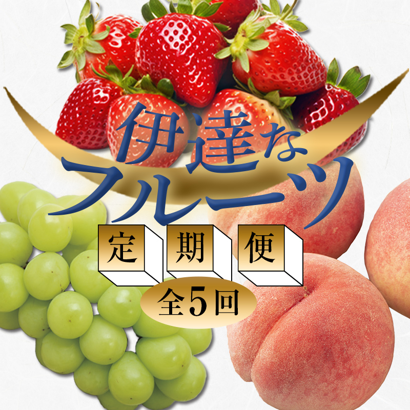 ＜2026年春から開始の定期便＞伊達なフルーツ定期便 (いちご・もも3種・ぶどう) 果物 フルーツ 苺 イチゴ 桃 モモ 葡萄 ブドウ 福島県 伊達市  F20C-485 いちご・桃3種・ぶどう