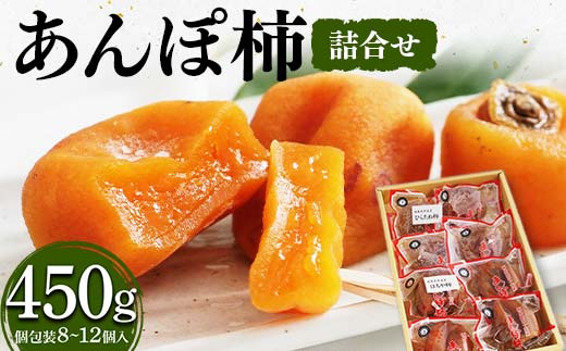厳選 個包装 あんぽ柿(詰合せ)450g  柿 かき デザート フルーツ 果物 くだもの 果実 食品 F20C-827