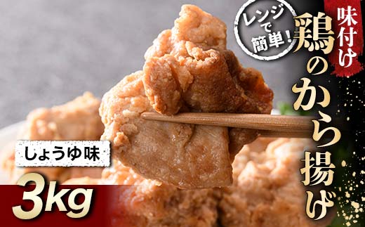 みんな大好き鶏唐揚げ しょうゆ味 3kg  チキン バーベキュー BBQ キャンプ飯 チキン 唐揚げ からあげ 鶏肉 チキン 肉 食品 F20C-867