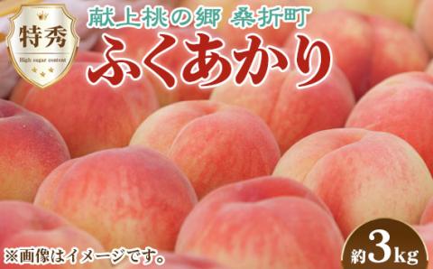 もも【ふくあかり・2026年産先行受付】特秀　3kg　桑折町産　JAふくしま未来　桃