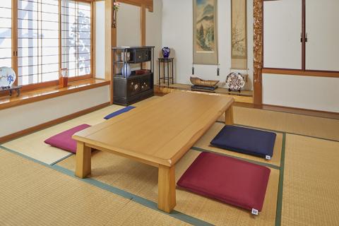 エアウィーヴ 座布団 大：銘仙判 （ワインレッド）