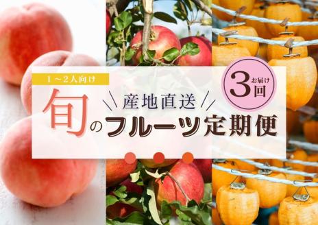【限定】【定期便3回】1～2人向け／旬のフルーツ定期便★個数限定★ ※沖縄・離島への配送不可 ※2025年7月下旬～2026年1月下旬頃に順次発送予定