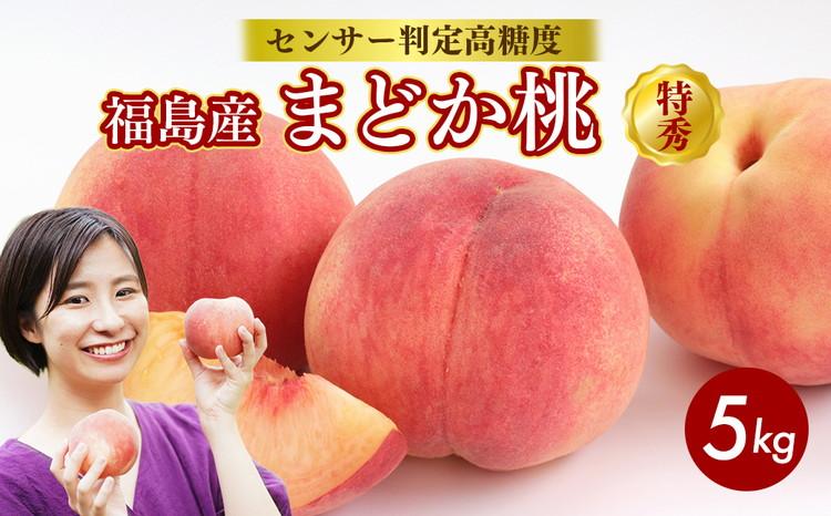 透過式光センサーまどか桃 特秀5kg相当 15玉～18玉＜ ふくしま未来農業協同組合 ＞ | ふくしま 桃 福島 もも 国見 モモ ※2026年8月上旬～8月中旬頃に順次発送予定 ※沖縄・離島への配送不可