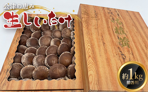 《数量限定》 2025年秋発送！贈答用 会津の恵み 生しいたけ1kg F4D-0711