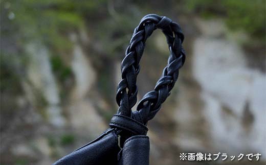 ZICA（じか） 猪の革を使ったトートバック「綱」ブラック F4D-1056