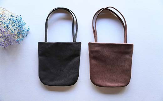 ZICA（じか） 猪の革を使ったトートバック「雫」（中）ナチュラル F4D-1059