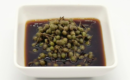 侍山椒 青実山椒の四つの味わいで楽しむ山椒漬けセット 各種120g 味噌漬け しょうゆ漬け 塩漬け オイル漬け セット 発酵食品 食品 F4D-2207