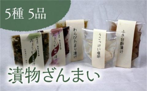 漬物ざんまい　5種5品 F4D-0116