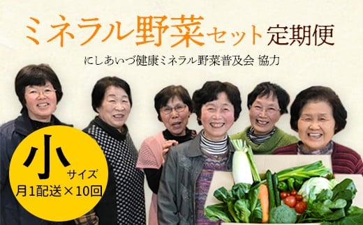 西会津ミネラル野菜セット定期便（小）10回 F4D-1406