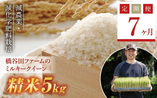 《定期便7ヶ月》 減農薬・減化学肥料栽培 西会津産米 ミルキークイーン 精米 5kg 米 お米 おこめ ご飯 ごはん 福島県 西会津町 F4D-0458