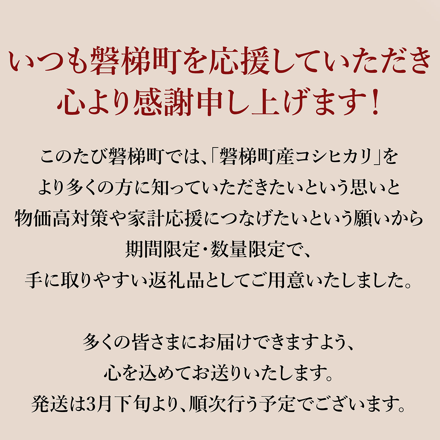 【数量限定】令和7年産コシヒカリ　10kg　磐梯山麓こしひかり　精米　発送時期3月下旬から