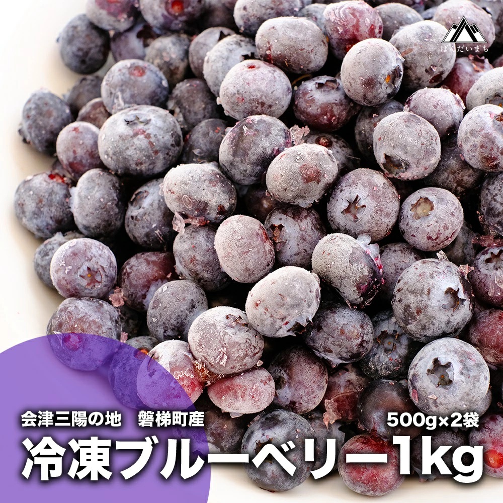 冷凍ブルーベリー 1kg 直径13mm以上