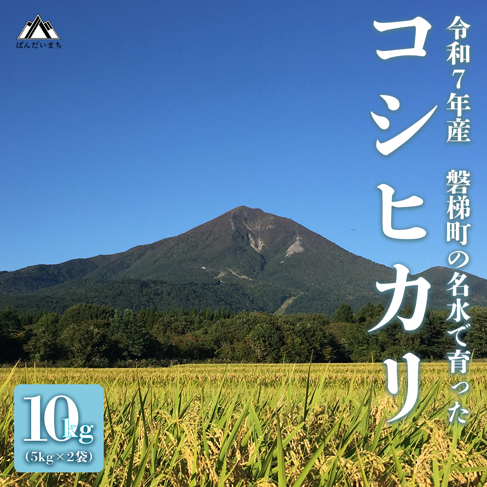 【先行予約・限定】【令和7年産米】コシヒカリ10kg　磐梯町の名水で育ったコシヒカリ　2月下旬発送