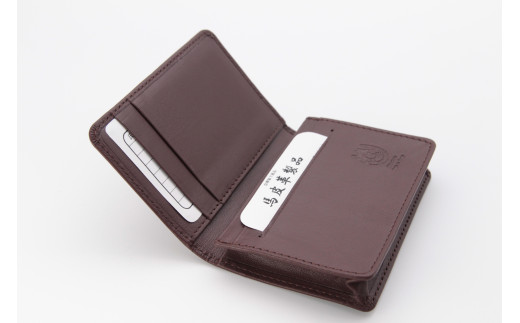 40-A-8　馬革製名刺入れ　⑧ブラウン ◇