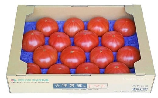 【月2回定期便】15-M　フローライシダ　会津薬師トマト　4kg×2箱（14・16・18・20ケ入　玉数お任せ）　※沖縄・離島への配送不可