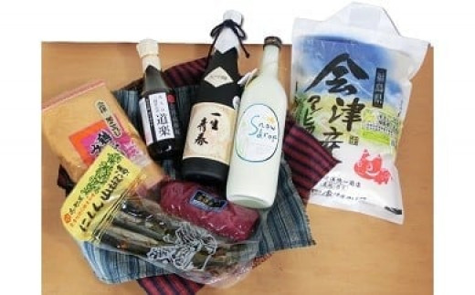 1-P 馬刺し 日本酒 米 コシヒカリ4kg・一生青春大吟醸720ml・snowdrop720ml・馬刺400g・濃口醤油300ml・鶴ヶ城みそ850g・にしん山椒漬け3本セット 国産 国産馬刺し 会津馬刺しロース 馬ユッケ 新鮮 曙酒造 大吟醸 特製辛し味噌ダレ 真空パック 小分け 冷蔵 2026年1月上旬頃より順次発送予定