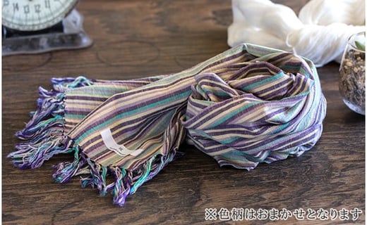 7-B　会津木綿のおまかせストール ◇