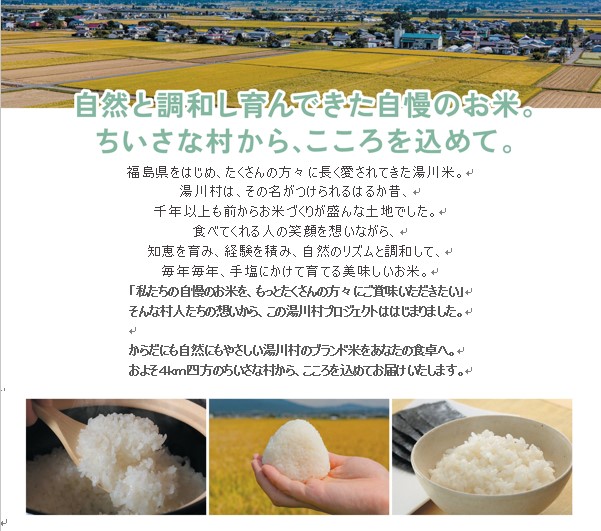 35特別栽培米 湯川村産コシヒカリ10kg(5kg×2袋)精米 令和6年12月発送 