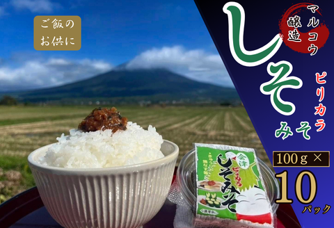 会津のピリカラしそみそ 100g×10入