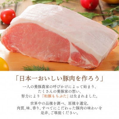 【ブランド豚】柔らかジューシーな肉質!「和豚もちぶた」3種セット1.5kg【配送不可地域：離島】