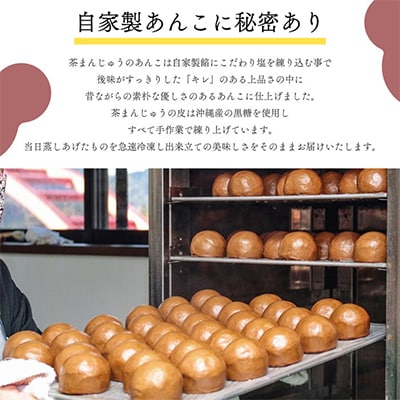 創業から伝わる　自家製餡にこだわった茶色の「茶まんじゅう」10個入り【配送不可地域：離島】