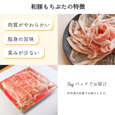 ジューシーな触感!「和豚もちぶた」ロースしゃぶしゃぶ用 1kg【配送不可地域：離島】