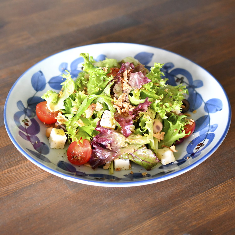 【会津本郷焼】大皿 手描き 陶器 磁器 食器 平皿 プレート パスタ皿【酔月窯】