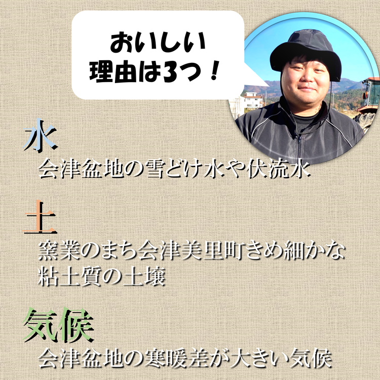 令和7年産　会津美里町産コシヒカリ　精米5kg