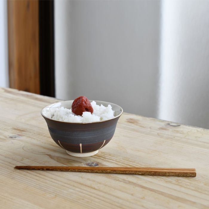 【会津本郷焼】 茶碗2個セット 陶器 食器 飯碗 ペア 【閑山窯】