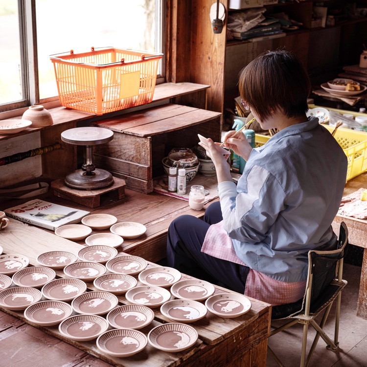 【会津本郷焼】蕎麦猪口 小鉢 5柄 手描き 陶器 磁器 食器 皿 【酔月窯】