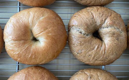 もちもちベーグル お楽しみ 6個セット （プレーン・コーヒーモカ 各3個） パン ベーグル 福島県 矢吹町 F6U-273