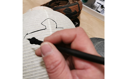 ギフトにも！名入れ提灯 お仕立券 卵型 直径21.5cm高さ47cm 贈答用 オーダーちょうちん F6U-351