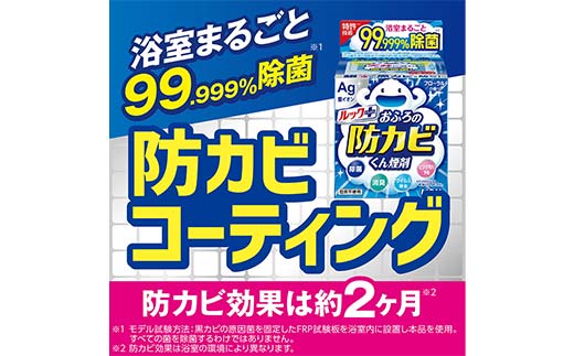 ルックプラス おふろの防カビくん煙剤 3個パック×2セット 消臭ミントの香り 【本体×6】(ライオン) F6U-176