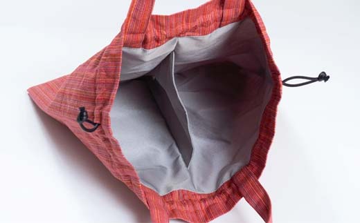 会津木綿シューズバッグ(ピンク) F6U-099