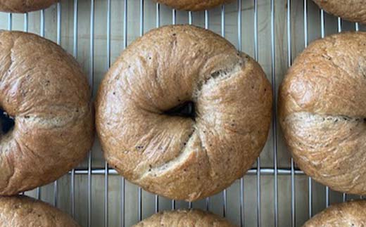 もちもちベーグル お楽しみ 6個セット （プレーン・コーヒーモカ 各3個） パン ベーグル 福島県 矢吹町 F6U-273