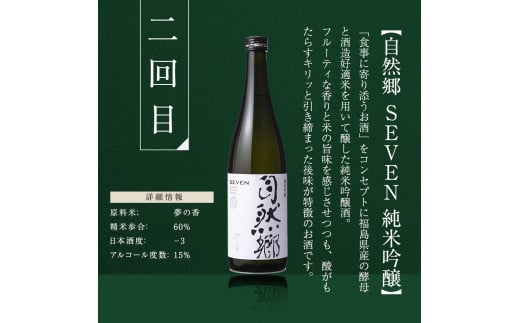 【定期便】ふくしまの日本酒 3市町村の純米酒 3ヶ月連続お届け (白河市・矢吹町・天栄村) F6U-346