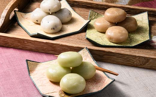 【柏屋の三色餅】ごますり餅・ずんだ餅・くるみ餅 各4個の12個入り！ もち 和菓子 スイーツ 福島県 矢吹町 F6U-041