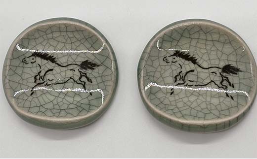 伝統工芸品大堀相馬焼 栖鳳窯 お茶碗とコップのペアセット F6U-365