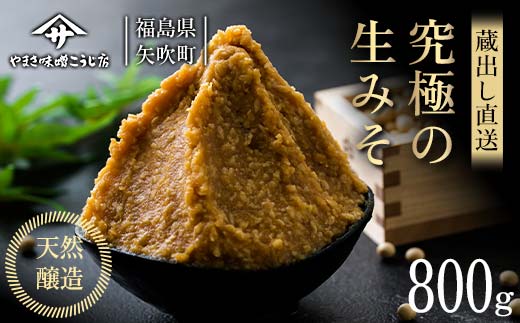 蔵出し直送 究極の生みそ800g 糀味噌 味噌汁 天然醸造 F6U-008