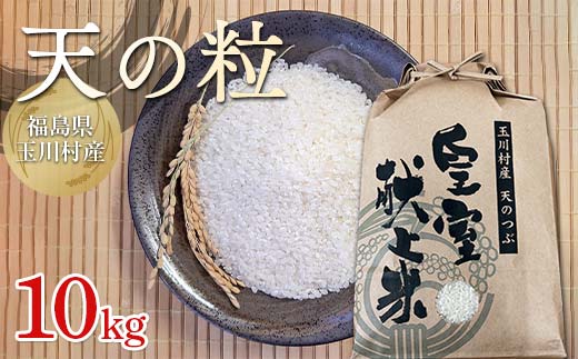 FT18-275 令和7年度産 新米 玉川天のつぶ 10kg 福島県玉川村産 こめ コメ オリジナルブランド米
