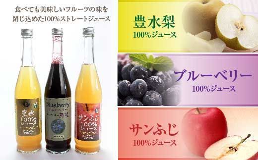 FT18-179【道の駅たまかわ】玉川村産 果汁100％ジュースセット