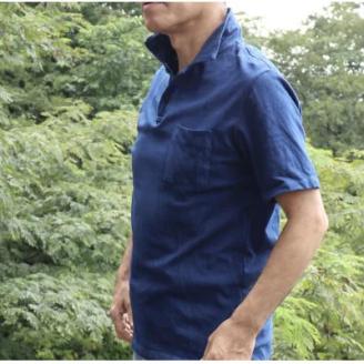 オリジナル　藍染ポロシャツ　【07521-0050】