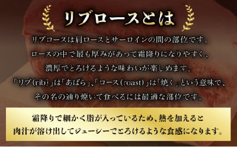 福島県産黒毛和牛リブロース 200g×2パック【07521-0026】